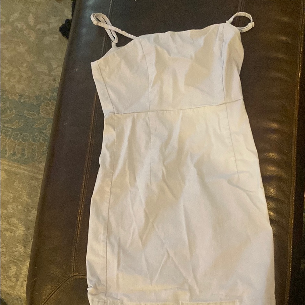 Stylish Blue Spaghetti Strap Dress